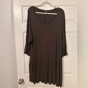 Green Long Sleeve Dress with Pockets Size XL
